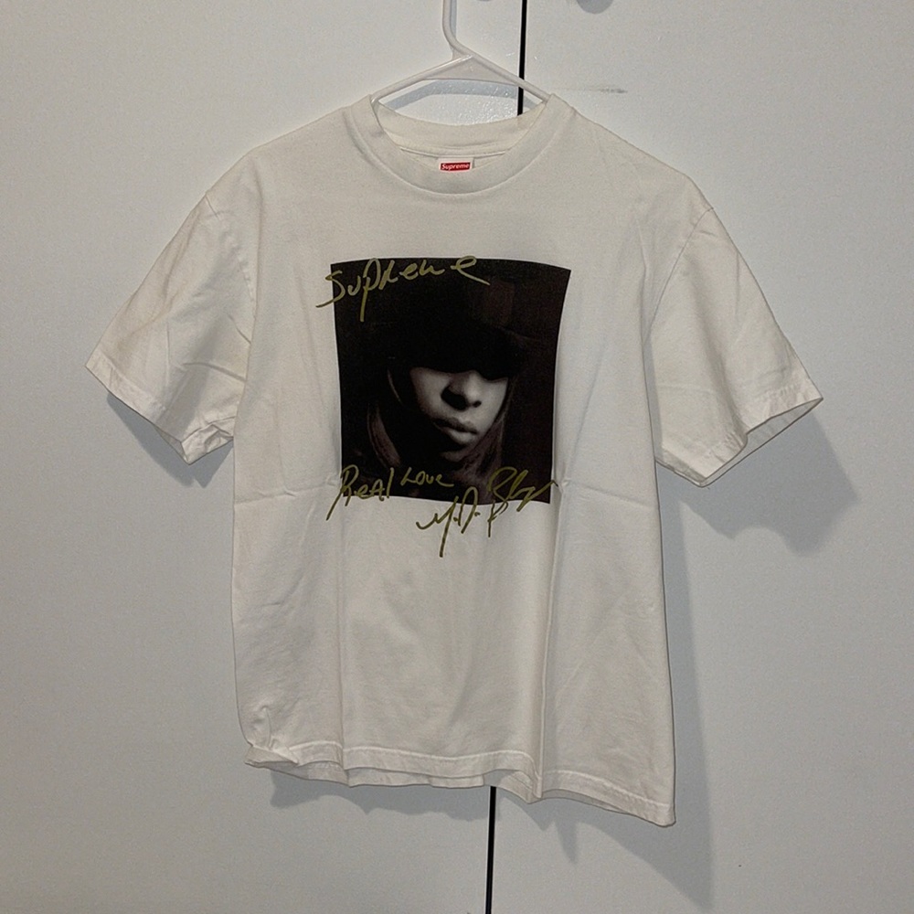Mens Supreme Mary J. Blige T-Shirt / Size: M / Color: White